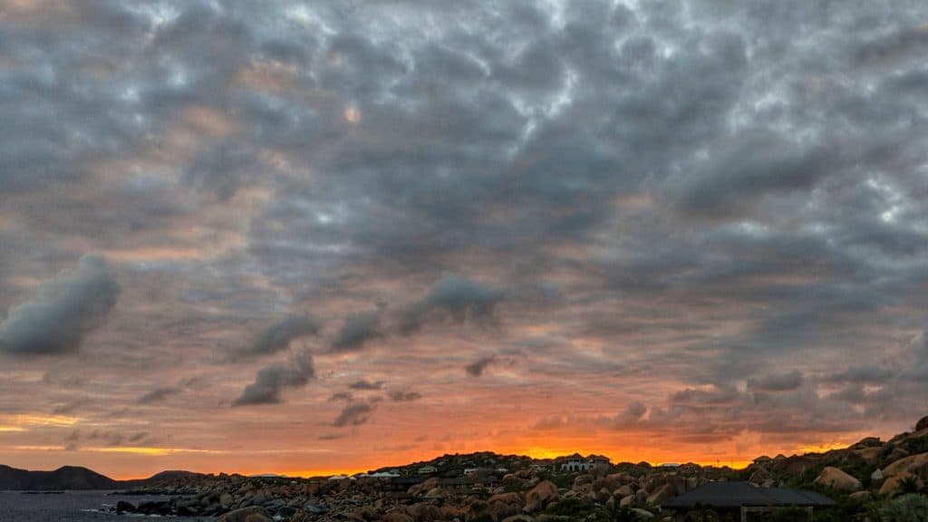 Sunset Over The Baths